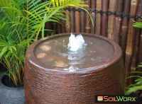 Cigar Solar Fountain - Rust